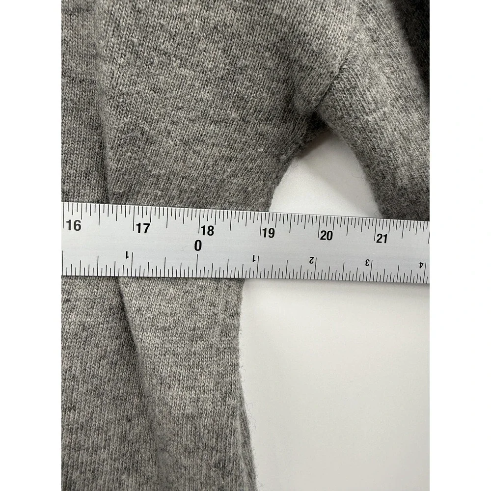 J.Crew‎ Gray Arrow Embroidered 3/4 Sleeve Crew Neck Sweater Casual Top
